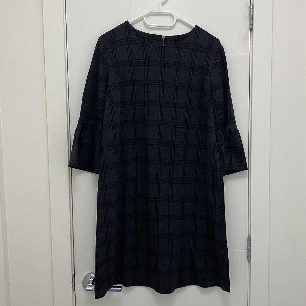 Flannel Dress in Grey and Black by Reitmans